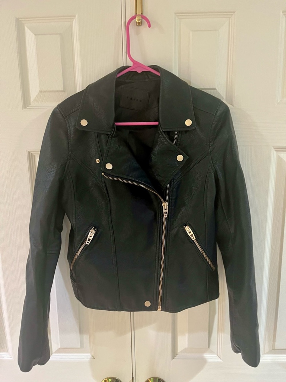 Blank NYC Faux Leather Moto Jacket-S-Black - Picture 2 of 8